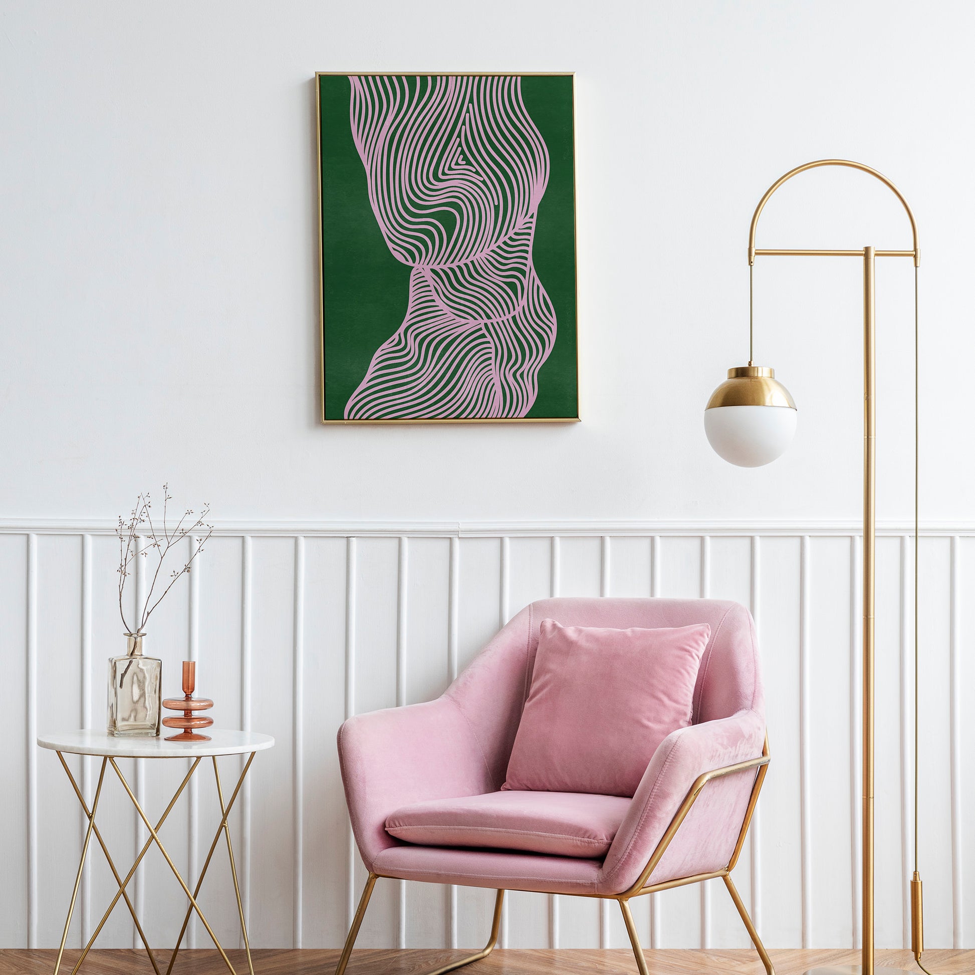 trendy 2026 palette blush pink green relaxing abstract contemporary lines printable wall art reading nook decor mid century modern gen z celebrated digital poster aesthetic prints glamoratti gaming room decor downloadable  large living room bedroom new apartment gift present Geometric self downloadable instant illustration moody kitchen dining room bathroom dorm laundry home office classical above bed new home housewarming heirloom girlfriend grandma wife daughter big sister best friend entryway