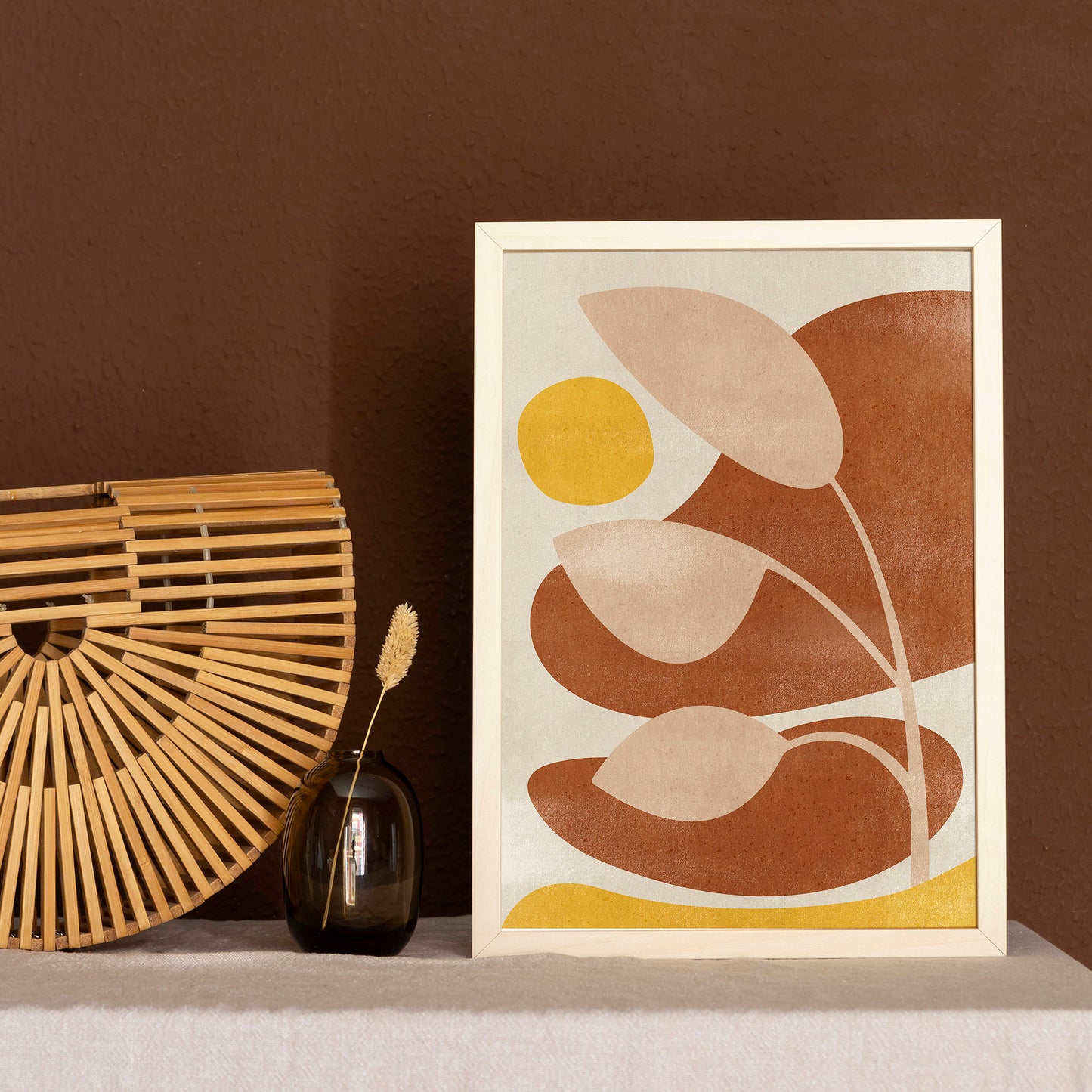 Yellow modern neutral art warm earth tones abstract prints leaves plant retro vintage terracotta color boho landscape printable wall art contemporary living room reading nook decor digital poster instant download bohemian bedroom aesthetic new beginnings gift entryway decordried home office housewarming new home gift modern downloadable hanging nature lover geometric forms large moody kitchen dining bathroom dorm laundry above bed farmhouse mom mother grandmother sister self wife women