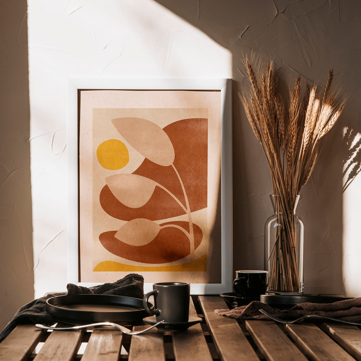 Yellow modern neutral art warm earth tones abstract prints leaves plant retro vintage terracotta color boho landscape printable wall art contemporary living room reading nook decor digital poster instant download dining room 
Rustic Fall Wall Art, illustration, Fall Gift for Her, Hostess, office wall decor, niece gift from aunt, new mom gift, Fall, Thank You, new job gift, New home gift, christmas gift ideas, new grandma gift