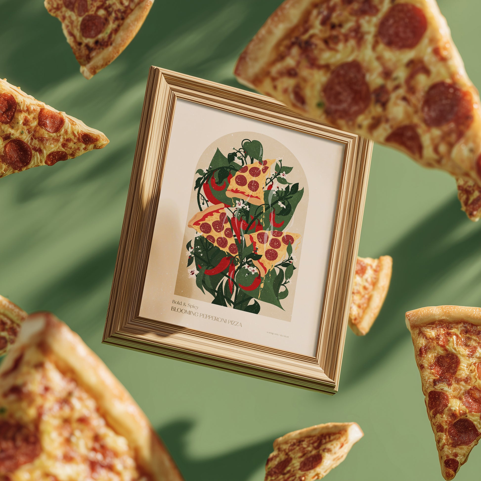 Green Maximalist Pepperoni Pizza Chili Pepper Plant Printable Wall Art Modern Kitchen Pantry Decor Floral Fast Food Prints Digital Poster
dorm room decor, laundry room decor, mens room decor, home office decor, kids children nursery, bedside, bedroom focal point art, primary bedroom, man cave garage, new home gift, home gift unique, self gift, house warming gift, back to school gift, college graduation gift, going away gift for coworker, 21st birthday gift for her, coffee corner decor, breakfast nook, craft