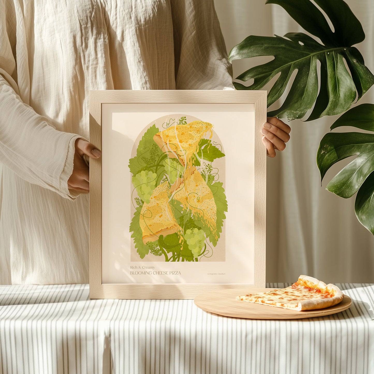 Green yellow beige maximalist prints cheese pizza blooming grape plant printable wall art floral botanical modern kitchen dining room decor italian cuisine floral fast food digital poster retro vintage nature 
dorm room decor, laundry room decor, mens room decor, home office decor, kids children nursery, bedside, bedroom focal point art, primary bedroom, man cave garage, new home gift, home gift unique, self gift, house warming gift, back to school gift, college graduation gift, going away gift for coworker