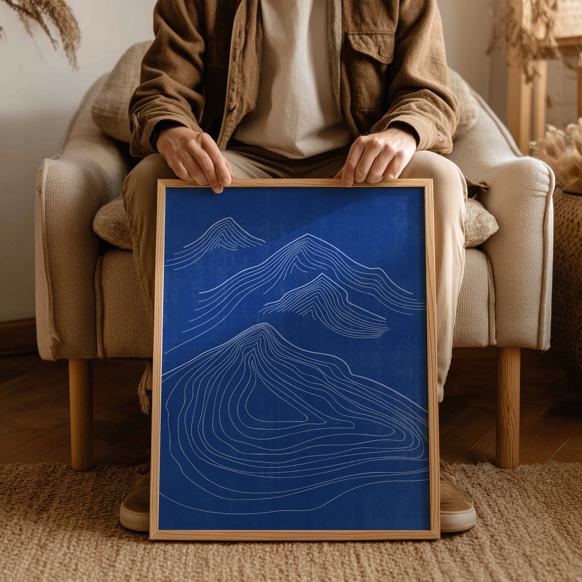 luminous blue cobalt blue color monochrome abstract mountain lodge contemporary lines printable living room wall art quiet luxury decor christmas gift digital poster primary bedroom japandi winter trendy color 2027 neutral geometric little treat gift man cave boyfriend gift ideas modern landscape pilates studio self aesthetic instant download home office housewarming new home downloadable bathroom dorm laundry above bed mom mother grandmother sister wife women Hallway foyer coworker minimalist