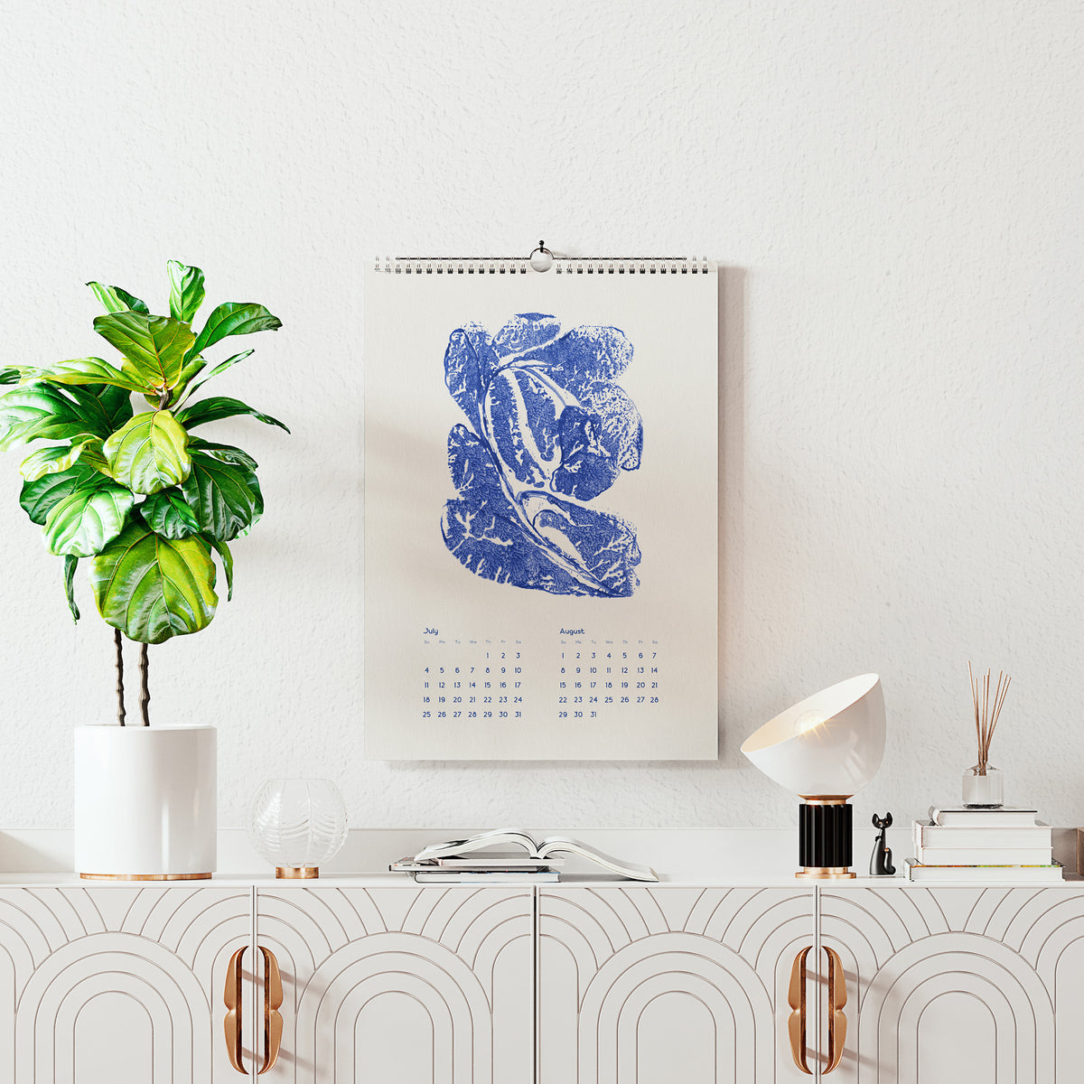 2027 wall printable calendar modern naive abstract flowers art luminous blue color monotype prints plant lover gift 11x17 in illustrated calendar home office decor xmas gift ideas INSTANT DOWNLOAD cobalt blue color  entryway staircase hallway
boyfriend gift, couple gift, Thankful Wall Decor, best friend gift, girlfriend gift, sister gift, big sister gift, daughter gift, best man gift, wife gift, brother gift