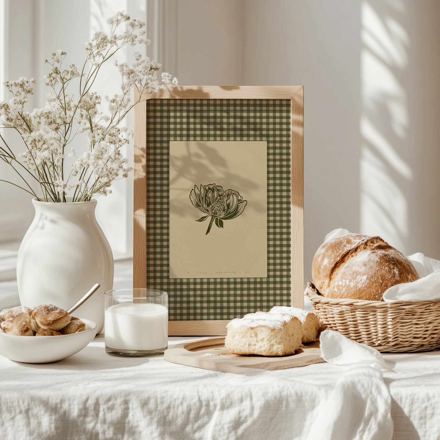 Printable Sage Green Gingham Peony Flower Linocut Prints Retro Cottagecore Chateaucore Checkered Wall Art Reading Nook Decor Digital Poster
Folk botanical, rustic, Retro, retirement gift, contemporary, scandinavian, digital download, realtor closing gift, Xmas present, Woodland fairytale, plant lover gift, neutral earth tones, illustration, office wall decor, reading nook decor, bedroom, nurse gift, niece gift from aunt, digital product, classical, Gift for her, antique illustration, creative workspace