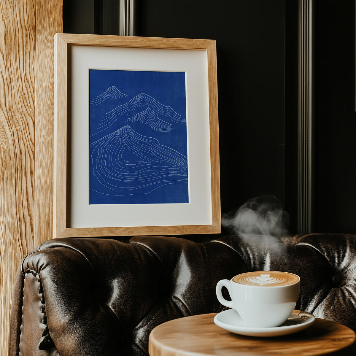 luminous blue cobalt blue color monochrome abstract mountain lodge contemporary lines printable living room wall art quiet luxury decor christmas gift digital poster 
nordic scandinavian long distance gift for husband back to school gift thinking of you gift new job gift wabi sabi organic textured soft neutral contemporary art boho wall decor earth tone calm aesthetic creative workspace bedroom modern kitchen dining room bathroom plant baby shower godparent godfather gift mother in law daughter in law