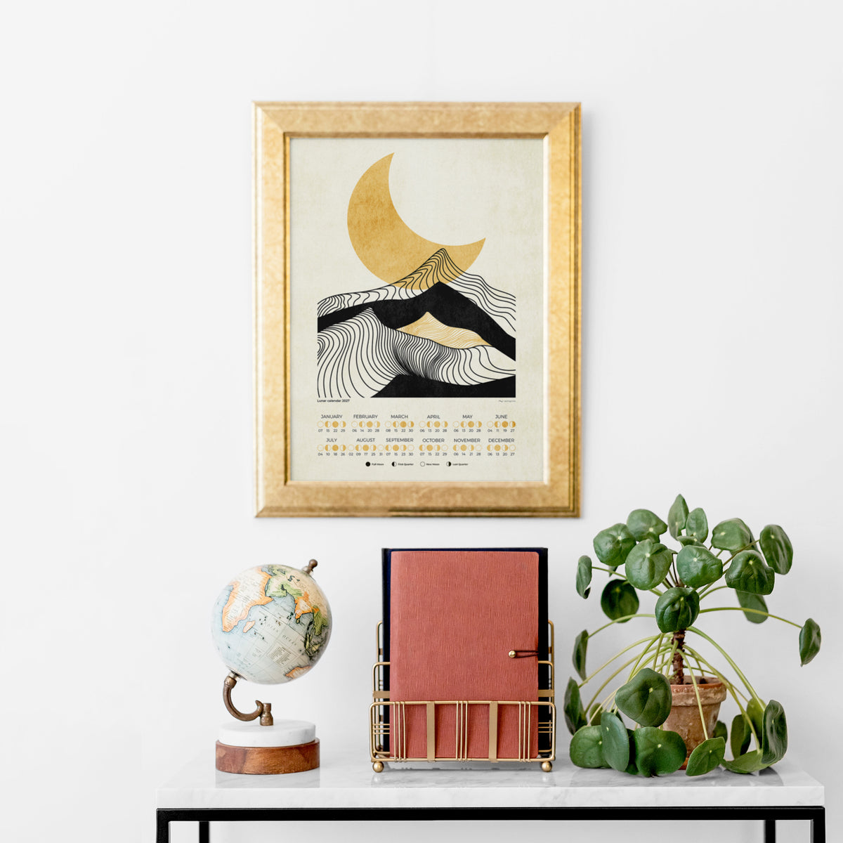 phases chart abstract landscape lines mountains gold moon prints digital poster printable wall art bedroom home office decor INSTANT DOWNLOAD christmas gift ideas moon phases 2027 lunar calendar poster vintage gold printable wall art bohemian boho modern living room digital poster contemporary lines landscape aesthetic large home office housewarming gift new home gift downloadable geometric dining bathroom dorm laundry mom mother grandmother sister self gift wife women new appartment