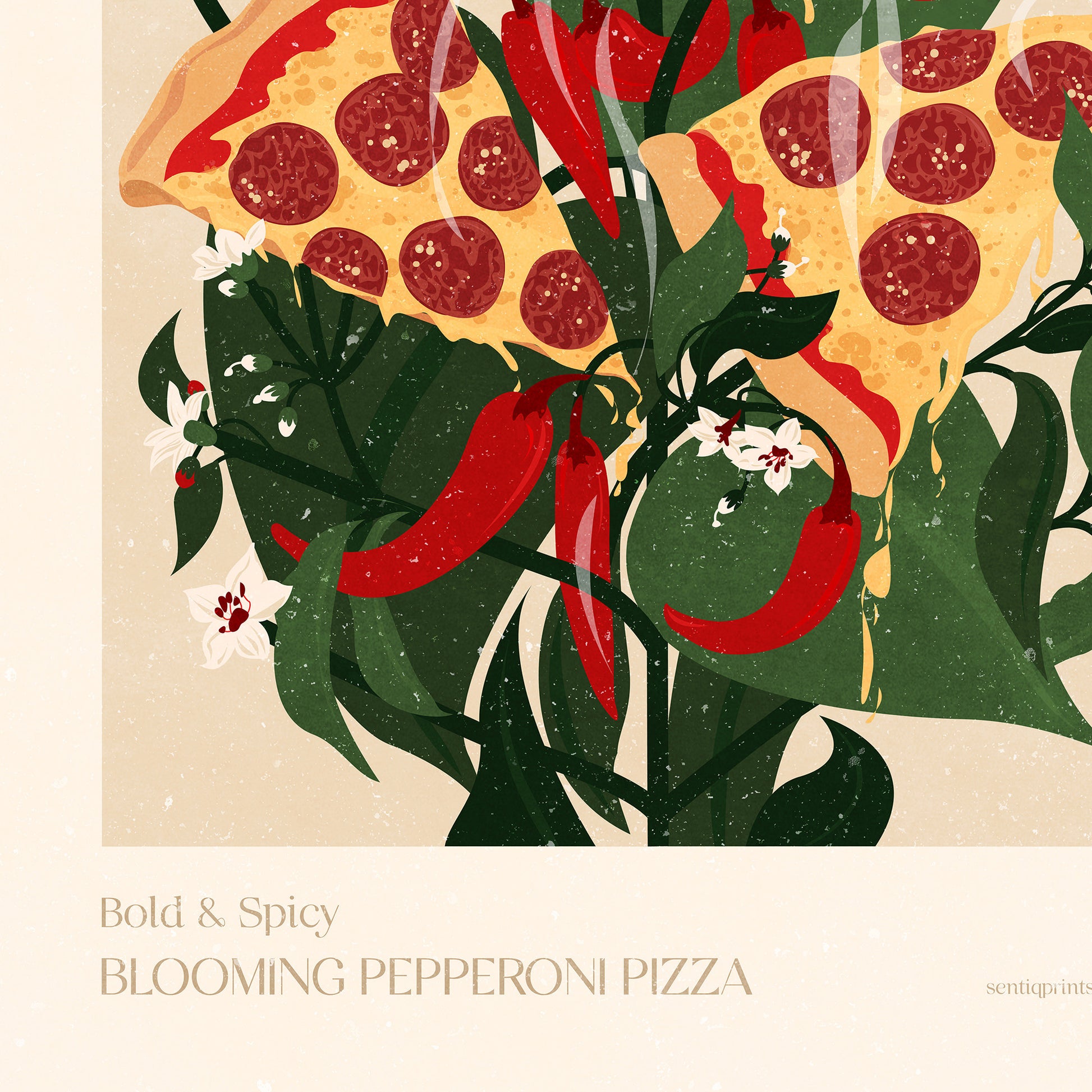 Green Maximalist Pepperoni Pizza Chili Pepper Plant Printable Wall Art Modern Kitchen Pantry Decor Floral Fast Food Prints Digital Poster
 16th birthday gift, contemporary art, house warming gift, great room, large prints, moody wall art, trendy wall art, aesthetic wall art, long distance gift, bedroom wall decor, media room decor, family room, entryway, employee appreciation gift, modern kitchen art, dining room decor, botanical poster, cottagecore, rustic, foyer, farmhouse, farm bathroom prints, living