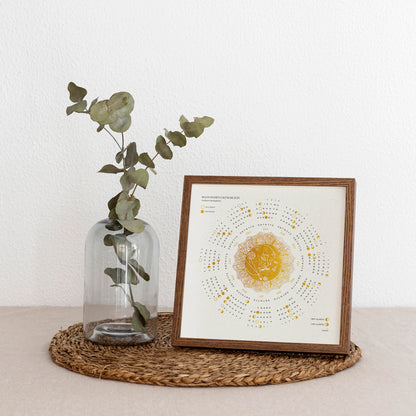2026 Yearly Printable lunar calendar Gold kiss of the moon and sun + Desktop Ipad wallpaper New Year Christmas gift  illustrated calendar college graduation gift, gift for best friend female, nurse gift, retirement gift, teacher retirement gift, going away gift for coworker, employee appreciation gift, thoughtful teacher gift, pass the gift game, realtor closing gift, fathers day gift, grandpa gift, new dad gift, Say Thanks, sister birthday gift, boyfriend gift, couple gift, Thankful Wall Decor, best friend