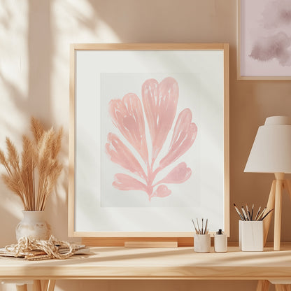 Pink neutral Trendy Monoprint Nordic Abstract Heart Plant Relief Monotype Print Quiet Luxury Wall Art Decor Original Handprint Artwork One of a Kind home office craft workspace 
original artwork, one of a kind, office wall decor, nurse gift, niece gift from aunt, new mom gift, new job gift, New home gift, new grandma gift, new apartment housewarming gift, new apartment gift, nature print, eclectic, minimalist Nature original art, nature lover gift, mothers day gift ideas, mothers day gift from daughter