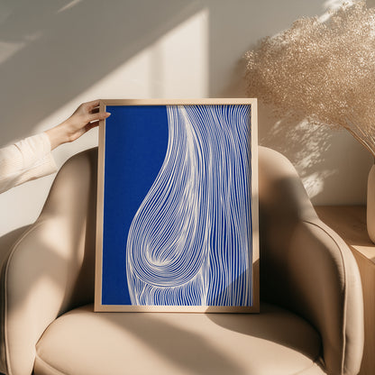 trendy 2027  cobalt blue luminous blue color relaxing abstract contemporary lines geometric woman printable wall art mid century modern above bed prints digital poster office meditation bathroom wall decor she shed gifts meditation minimalist reading nook gift apartment downloadable yoga studio instant download laundry wellness home therapist office man cave geometric organic earth tone calm zen living master bedroom entryway spa hallway staircase her sister mom mother him man mindfulness