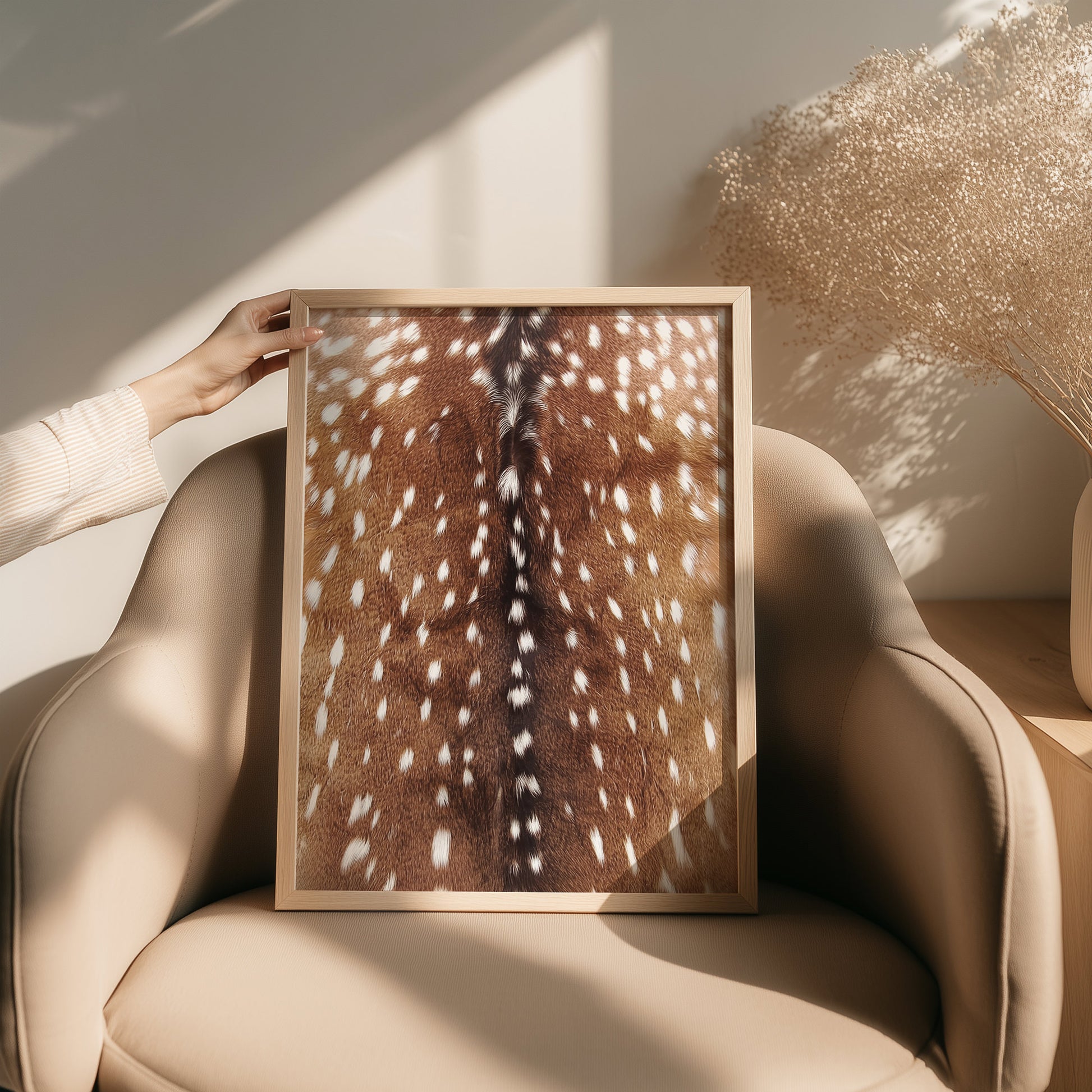 Trendy Spotted Deer Fur Woodland Animal Printable Wall Art Man Cave Home Office Fawn Spots Aesthetic Forest Cabin Decor Digital Poster
home theater decor, mother gift, farm decor,&nbsp;long distance gift, dorm room decor, guest bedroom, Dining Room Decor, vintage, powder room, grandmother gift, cottagecore wall art, cottage core, bookshelf decor, Bedroom wall art, aunt gift, Aesthetic wall art, 
wall hanging, Vintage art, unique wall art, trendy wall art, downloadable art, self gift, creative workspace