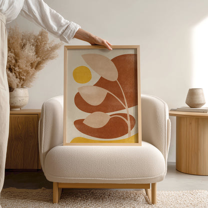 Yellow modern neutral art warm earth tones abstract prints leaves plant retro vintage terracotta color boho landscape printable wall art contemporary living room reading nook decor digital poster instant download 
wall hanging, unique wall art, trendy, thank you gift, boss, teacher appreciation gift, Autumn wall art, sister in law gift, self gift, rustic wall art, retirement, Thankful Wall Decor, Handmade Seasonal Decor, realtor closing gift, plant lover