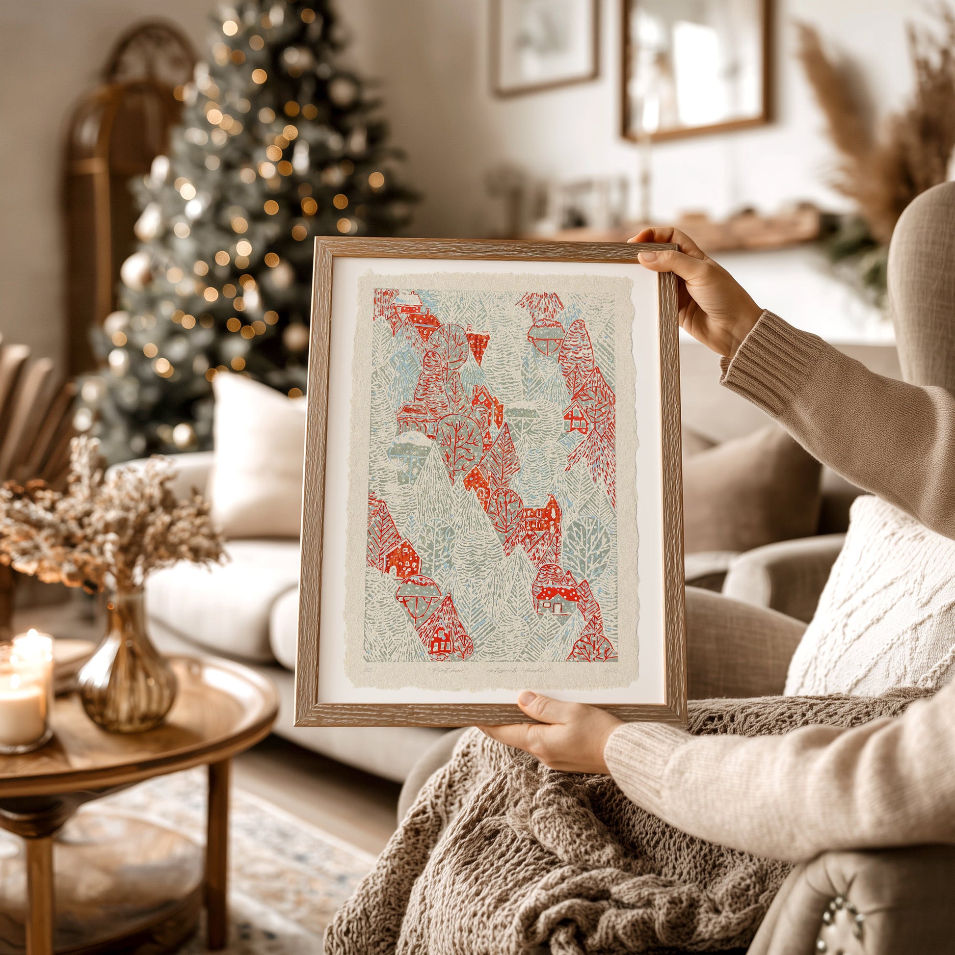 Retro Winter Forest Snow Red House Village Printable Linocut Prints Christmas Festive Toddler Reading Nook Wall Art Decor Digital Poster
wall hanging, Vintage art, unique wall art, trendy wall art, downloadable art, teacher appreciation gift, sister in law gift, shelf decor, self gift, creative workspace, rustic, Retro, retirement gift, contemporary, scandinavian, digital download, realtor closing gift, she shed gifts, Woodland fairytale, plant lover gift, neutral earth tones, illustration, office wall 