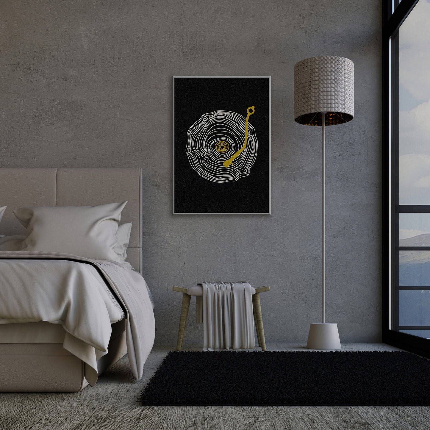 Black yellow white retro vintage abstract vinyl record prints contemporary lines mid century modern printable wall art man cave decor music lover husband gift digital poster vinyl collectors fan creative workspace living room boyfriend DJs Minimalist Player audiophiles Scandinavian home office interiors musician girlfriend present Housewarming couple Anniversary who Bedroom Neutral Minimal Soundwave downloadable art instant download gift for him staircase garage man game room home office decor
