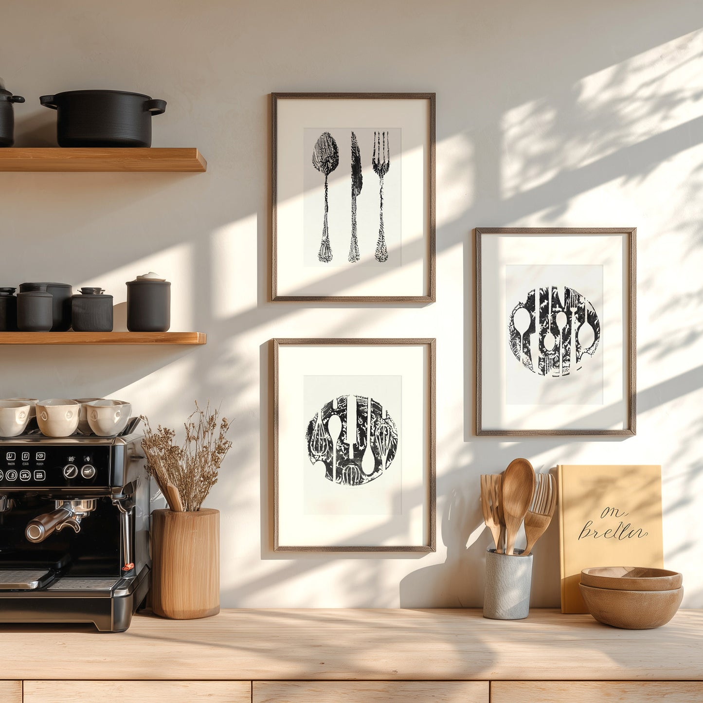 abstract spoon fork knife cutlery rustic fall wall art modern kitchen monotype relief print gallery wall set of 3 original artworks hostess gift cyber monday sale one of a kind Black Friday Sale Cyber Week Deal discounted sale
gift for the home, gift for best friend female, Farmhouse wall decor, farm decor, easter gift, dorm room decor, diy gift, Dining Room Decor, Dining room art, daughter in law gift, bookshelf decor, Block print, Bedroom wall art, aunt gift, Aesthetic wall art