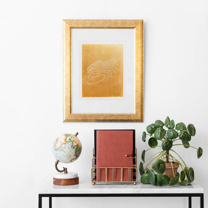 Wabi Sabi Gold Abstract Line Mountains water waves shadow light Lover Gift 8x10 Landscape Linocut Print Minimalist European Countryside Artwork Wall Art Decor home office staircase hallway 
contemporary, midimalism, maritime living art, island luxe art, geometric boho bohemian, maximalist, mid century modern, japandi, wabi sabi
chic, hand carved, wall hanging, unique Vintage art, unique wall art, trendy wall art, thank you gift boss, teacher appreciation gift, Summer wall art, large wall art, sister in law