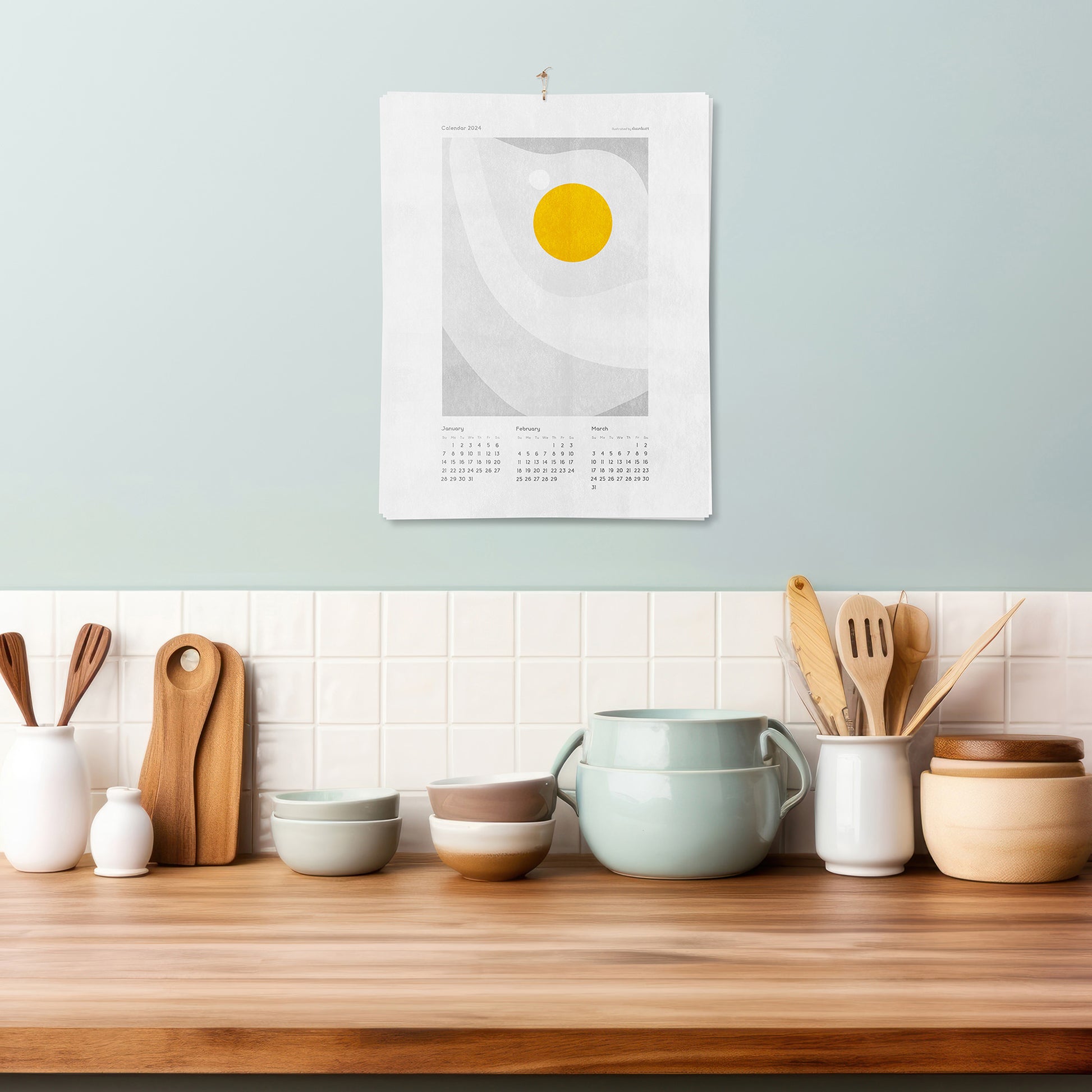 Healthy 2026 Printable Illustrated Calendar Abstract Fried Eggs Salad Salmon Beef Meat Wall Art for Modern Kitchen Decor INSTANT DOWNLOAD seasonal digital dining room 
new year gift, christmas present, illustrated calendar, wall calendar 2026, holiday calendar 2026, instant download, digital product, downloadable art, wall hanging, unique wall art, Xmas Gift for Nature Lover, minimalist wall art, large wall art, moody wall art, trendy wall art, aesthetic wall art, Christmas