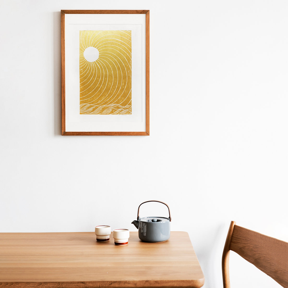 Linocut Print Gold Japanese Sun Sea Landscape Wall Art Mid Century Modern Original Artwork Bedroom Home Office Decor Thoughtful Self Gift
 mudroom, home theater decor, Linocut print, Lino print, dopamine, craft room organization, laundry room decor, kitchen wall art, Entryway illustration print, Housewarming gift, guest bedroom, hostess gift, home gift unique, heirloom gift, handmade gift for women, handmade gift for the home, grandmother gift, grandma gift, going away gift for coworker, godparent gift