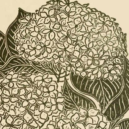 Retro Cottagecore Hydrangea Flowers Linocut Print Sage Green Floral Original Artwork Hallway Kitchen Wall Art Decor Autumn Grandmother Gift 
long distance gift, handprinted living room wall art, Linoleum print, laundry room decor, gallery wall hallway, Housewarming gift, retro dining area, hostess gift, primary bedroom art, home gift unique, heirloom gift, heilroom wall decor, window nook art, study room wall art, handmade gift for women, table art, handmade gift for the home, farm entryway art, coffee