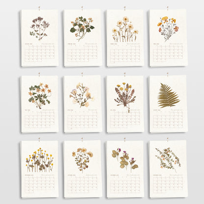 2026 Large Printable Calendar Monthly Planner 11x17in Vintage Pressed Flower and Plants Wall Herbarium Cottagecore Decor INSTANT DOWNLOAD mothers day gift ideas, gift for best friend female, college graduation gift, gift for best friend female, nurse gift, retirement gift, teacher retirement gift, going away gift for coworker, employee appreciation gift, thoughtful teacher gift, pass the gift game, realtor closing gift, fathers day gift, grandpa gift, new dad gift, Say Thanks, sister birthday gift