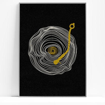 Black yellow white retro vintage abstract vinyl record prints contemporary lines mid century modern printable wall art man cave decor music lover husband gift digital poster vinyl collectors fan creative workspace living room boyfriend DJs Minimalist Player audiophiles Scandinavian home office interiors musician girlfriend present Housewarming couple Anniversary who Bedroom Neutral Minimal Soundwave downloadable art instant download gift for him staircase garage man game room home office decor