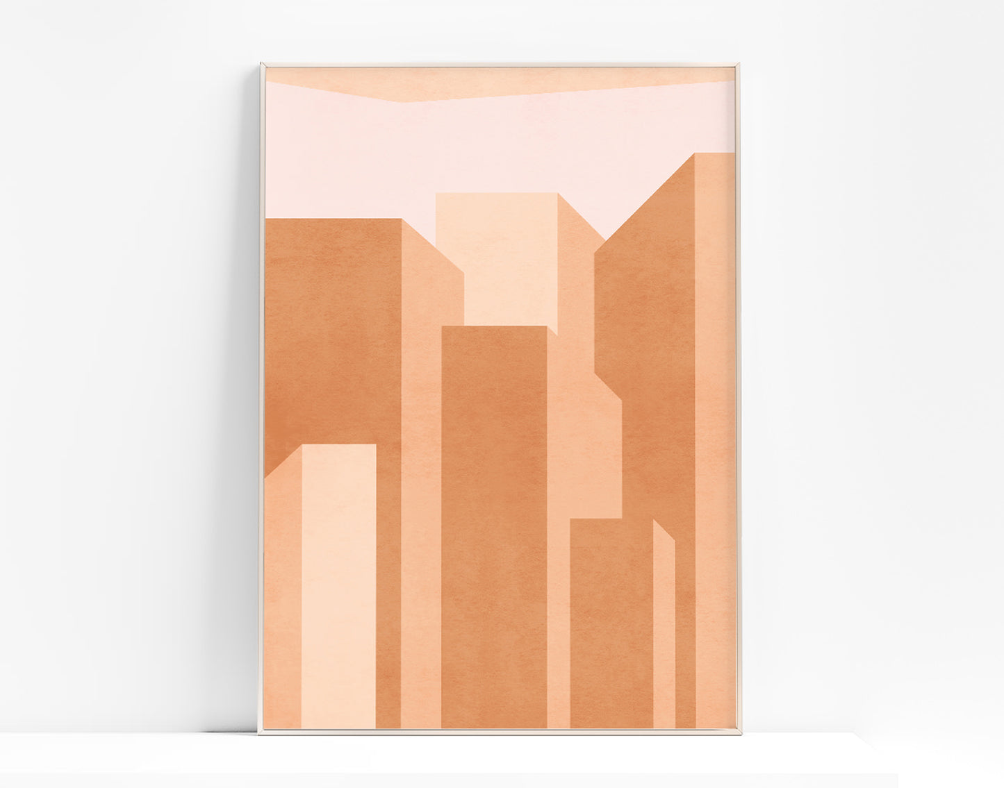 Living room wall art	Neutral boho	Abstract city poster	Neutral geometric	Printable wall art	Terracotta wall art	Abstract cityscape	INSTANT DOWNLOAD	Mid century modern	Minimalist poster	Vintage poster	Housewarming gift	Beige wall art