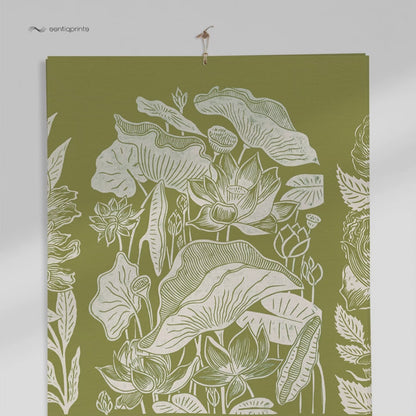 trendy 2027 palette  meadowland green printable botanical flowers monthly calendar 11x17in linocut prints illustrated calendar living room wall art home office decor new year gift INSTANT DOWNLOAD 2027 wall calendar home office hostess gift grandmother floral lino nature lover bedroom self christmas xmas digital product modern kitchen Cottagecore vertical coworker housewarming new homeowner friend downloadable rustic hanging farmhouse mother sister wife women farm girlfriend godmother for her