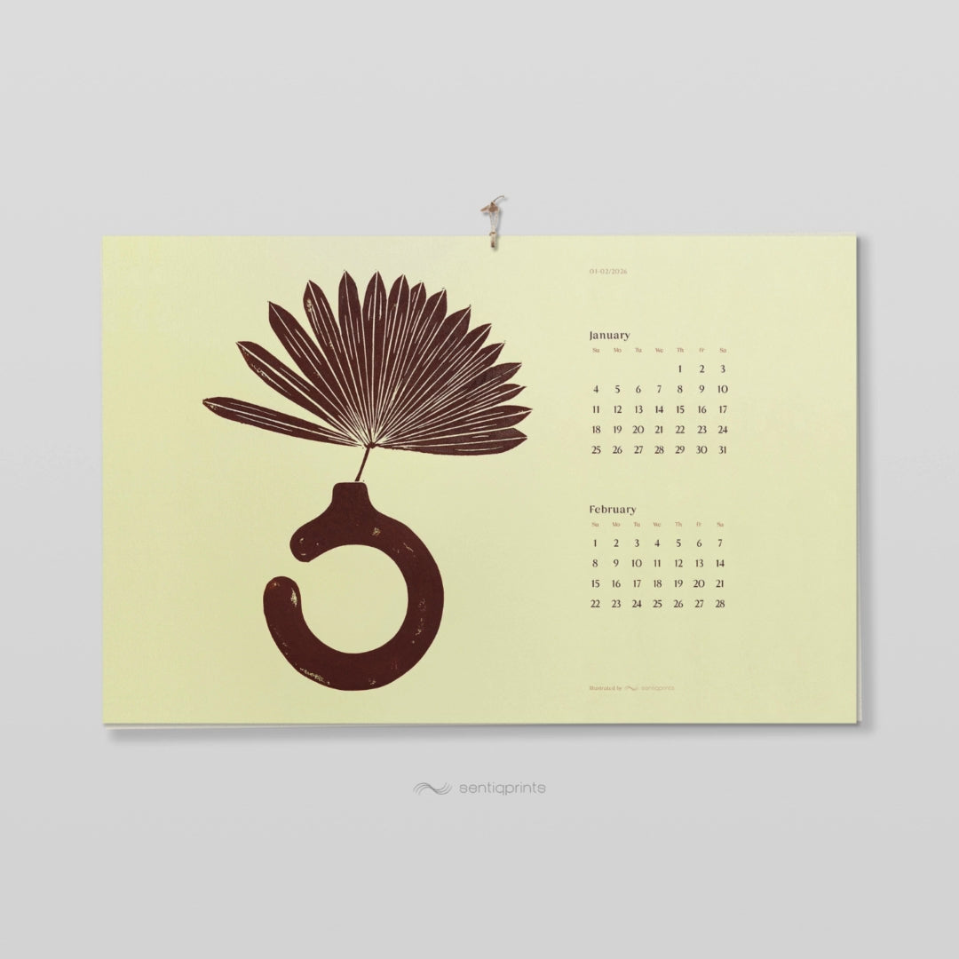 Neutral Vase with Plant Printable Illustrated Calendar 2026 Modern Horizontal 17x11in Large Wall Art Decor New Year Gift INSTANT DOWNLOAD digital 
dining room decor, Thank You Gift, bathroom prints, living room wall art, dorm room decor, laundry room decor, mens room decor, home office decor, man cave room,&nbsp;new home gift, home gift unique, self gift, house warming gift, housewarming gift, thank you gift, Thoughtful Autumn Gift, heirloom gift, long distance gift  thinking of you gift, new job gift, girl