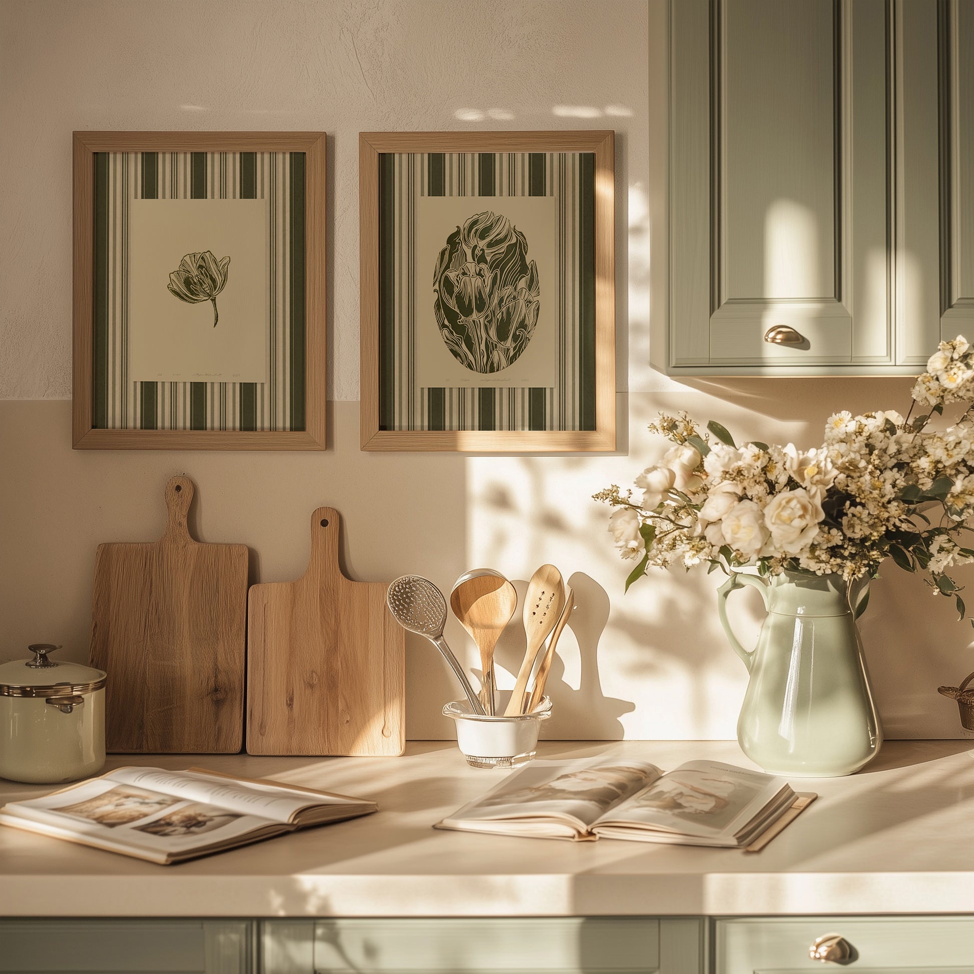 Retro Cottagecore Tulip Flower Linocut Prints Sage Green Striped Printable Wall Art Living Room Decor Grandmother Self Gift Digital Poster Gallery wall set of 2
 wall hanging, laundry room decor, kitchen wall art, woodland illustration, Christmas gift ideas, monoprints, Housewarming gift, Thanksgiving, Monochrome earth tone palette, hostess gift, downloadable, neutral earth tones, hallway wall decor, wellness home gift unique, heirloom gift, wellness home decor, bathroom prints, vintage poster