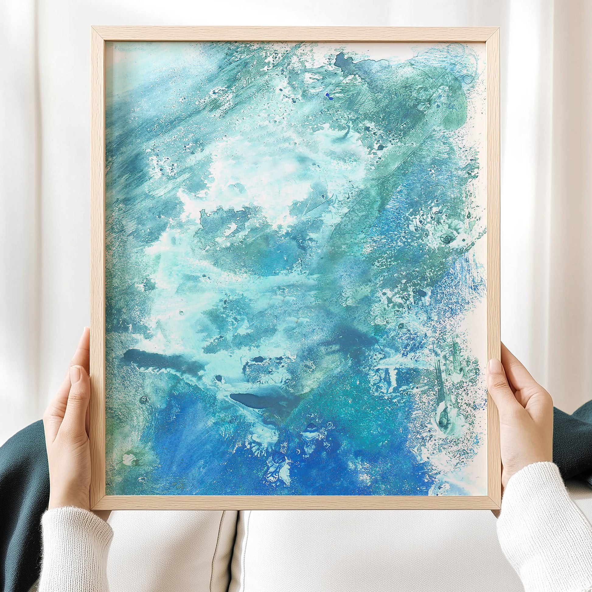 Blue abstract ocean waves monotype «Maritime» wall poster printable wall art, Island luxe, Maritime living, hampton, nautical costal mother in law gift, daughter in law gift, Thank You Gift, sister in law gift, Back to School Teacher Gift , niece gift from aunt, new grandma gift, mothers day gift from daughter, mothers day gift ideas, gift for best friend female, college graduation gift, gift for best friend female, nurse gift, retirement gift, Gratitude Gift for Mentor, teacher retirement gift