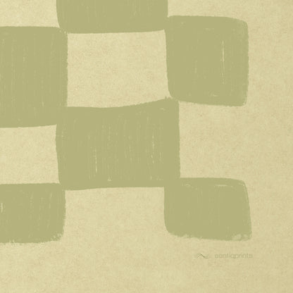 Neutral Celestial Yellow Checkered Printable Wall Art Trendy 2026 Color Year Prints Home Office Decor Mid Century Modern Digital Poster 
