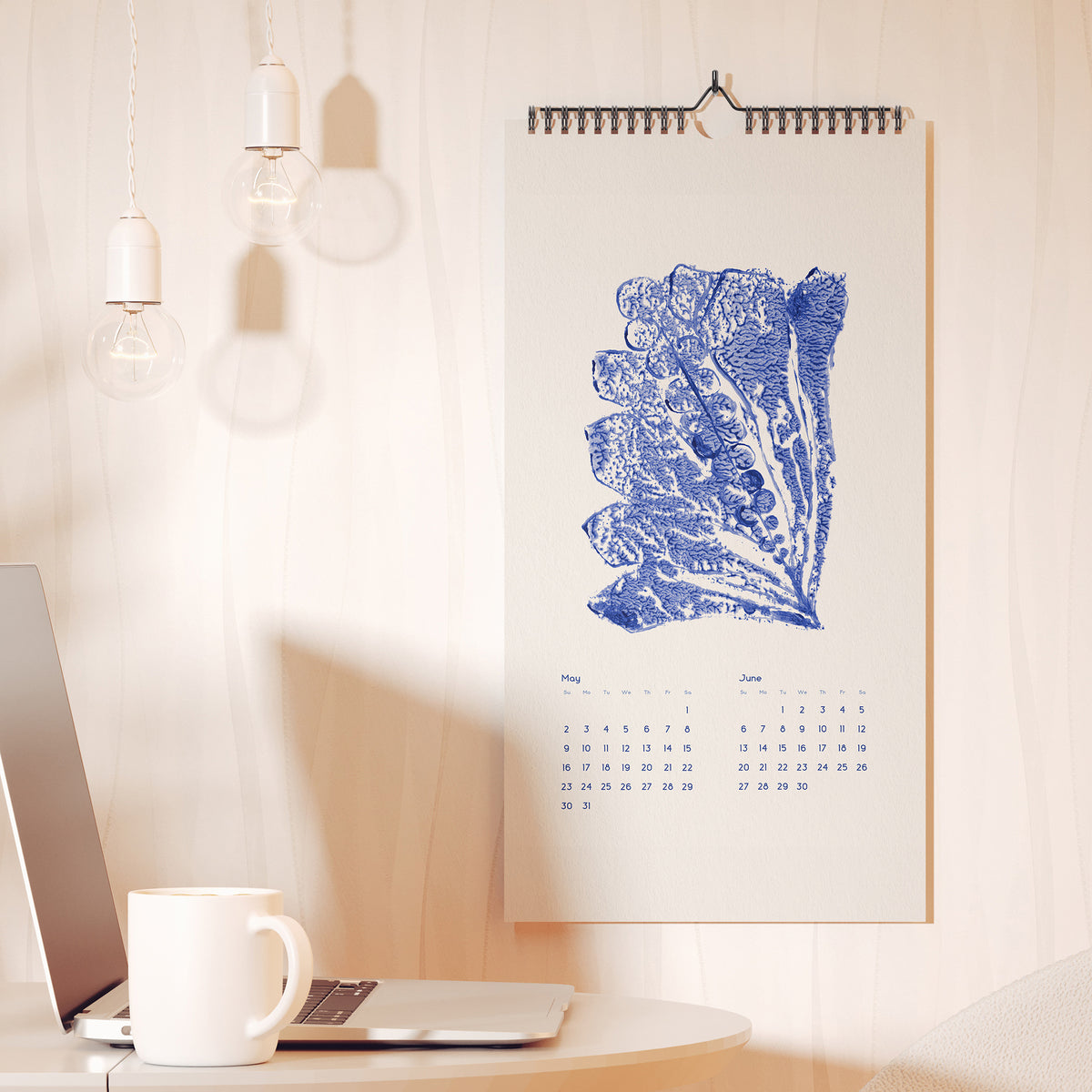 2027 wall printable calendar modern naive abstract flowers art luminous blue color monotype prints plant lover gift 11x17 in illustrated calendar home office decor xmas gift ideas INSTANT DOWNLOAD cobalt blue color living room workspace new year gift contemporary monthly nature lover bedroom self christmas digital product modern kitchen hostess vertical teacher coworker housewarming friend downloadable rustic hanging mother grandmother sister wife women farm girlfriend godmother for her