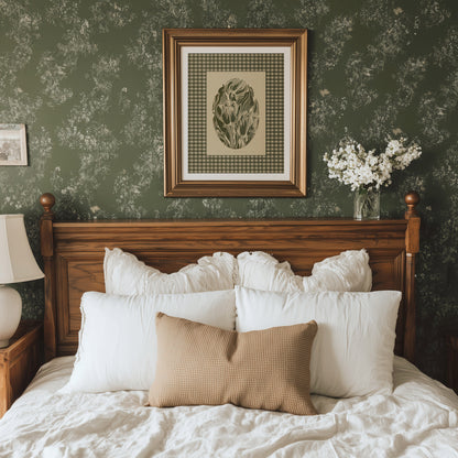 Beige retro cottagecore sage green color gingham tulips flowers large linocut prints floral lino printable wall art master bedroom checkered decor digital poster monochrome farm linogravure godmother gift reading nook rustic grand millennial modern kitchen vintage botanical mom gift living room antique illustration plant lover dining room chateaucore hostess earth tones downloadable instant download home office laundry farmhouse mother grandmother sister self wife women girlfriend Entryway Primary