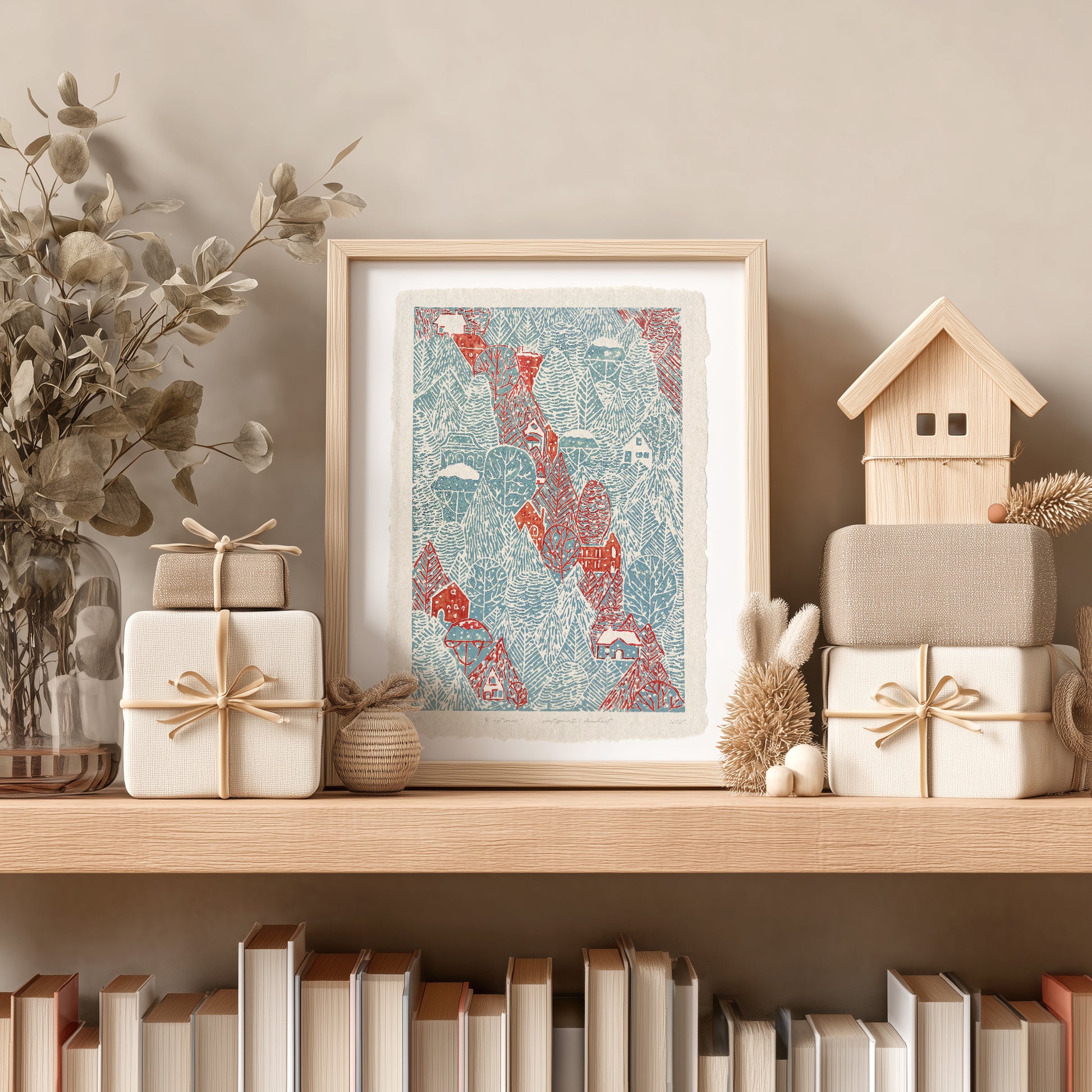 Retro Winter Forest with Snow Red House Village Printable Linocut Prints Christmas Festive Kids Master Bedroom Wall Art Decor Digital Poster
living room wall art, Living room wall art, wall hanging, laundry room decor, kitchen wall art, woodland illustration, Housewarming gift, earth tone palette, hostess gift, downloadable, wellness home gift unique, heirloom gift, vintage poster, grandmother gift, new beginnings gift, slow life, grandma gift, going away gift for coworker, godparent gift, godmother gift