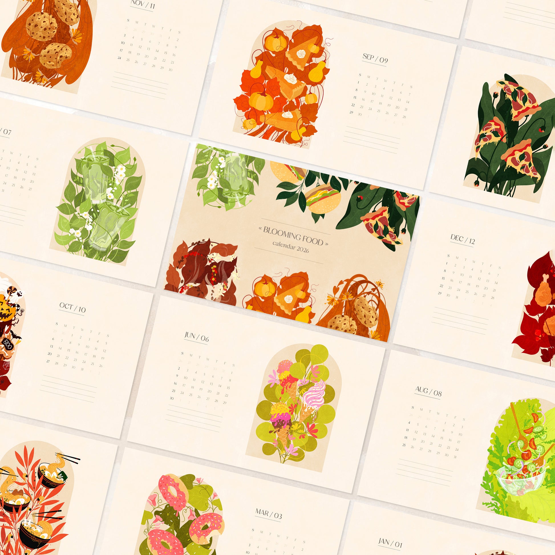 Printable Illustrated monthly calendar 2026 Personalized fast food and drink 17x11 in wall foodie decor Thank You Gift, bathroom prints, living room wall art, dorm room decor, laundry room decor, mens room decor, home office decor, man cave room,&nbsp;new home gift, home gift unique, self gift, house warming gift, housewarming gift, thank you gift, Thoughtful Autumn Gift, heirloom gift, long distance gift, gift for husband, thinking of you gift, new job gift, girlfriend gift, gift for boyfriend
