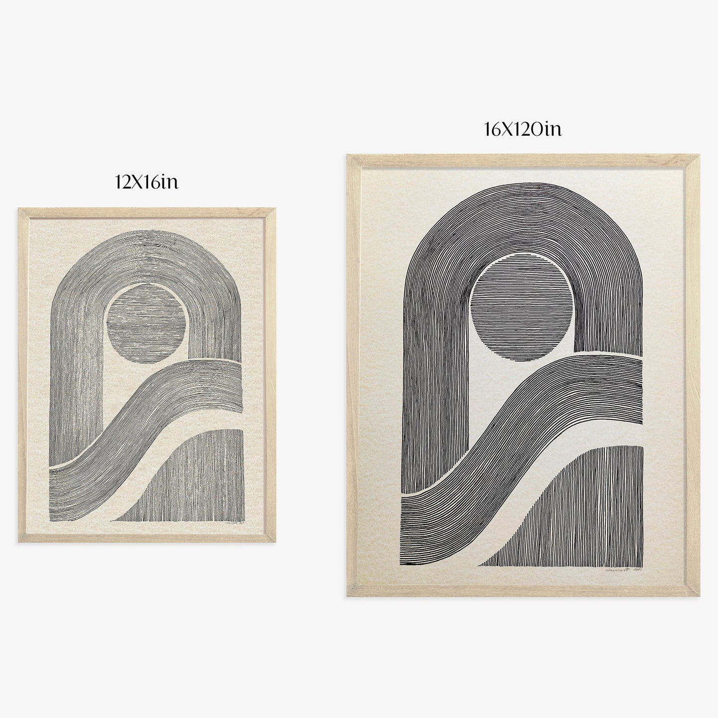 Black and white abstract lines art boho arch neo deco original artwork line drawing mid century modern office minimalist living room wall art man cave decor gift for him one of a kind nordic scandinavian marker hand drawn home office
