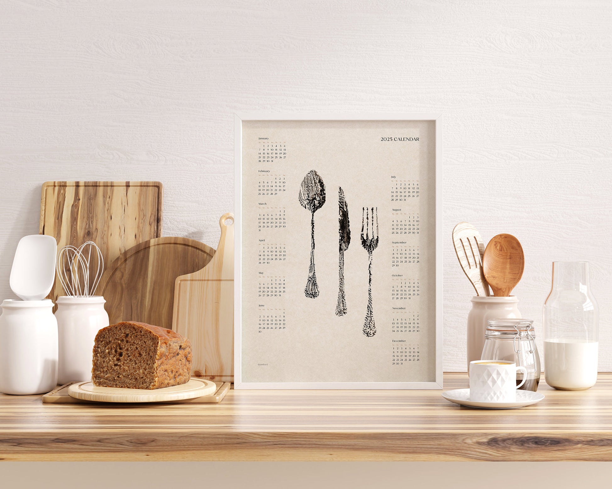 2025 Yearly Calendar
Abstract Poster
Spoon Fork Knife
Monotype Prints
Printable Wall Art
Modern Kitchen Art
Dining Room Decor
INSTANT DOWNLOAD
Digital minimalist
First home gift
New Year's Gift
northern hemisphere
christmas present
