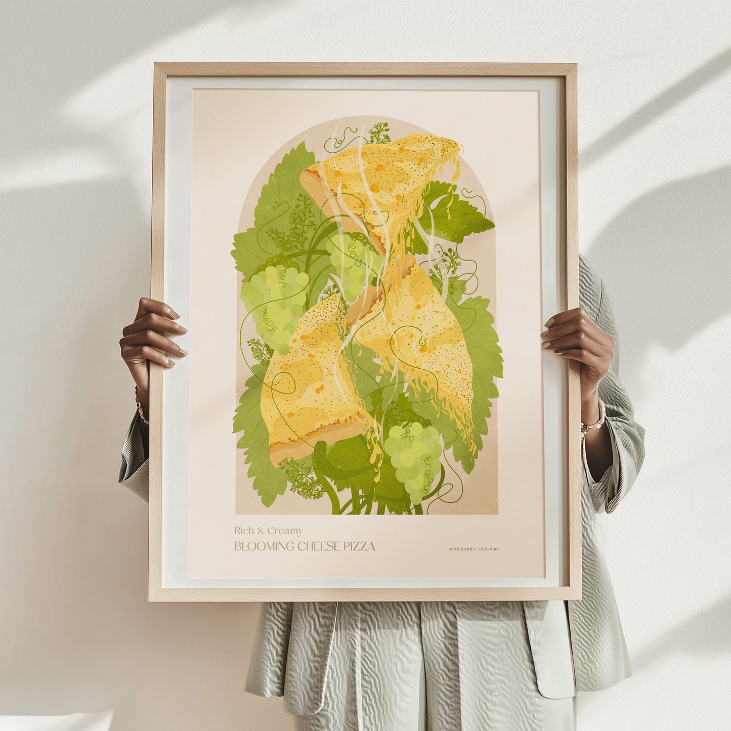 Green yellow beige maximalist prints cheese pizza blooming grape plant printable wall art floral botanical modern kitchen dining room decor italian cuisine floral fast food digital poster retro vintage nature 
new job gift, reading nook, gift for her friend, &nbsp;retro dining area, powder room, kids playroom, creative studio, workspace, study room, girlfriend gift, gift for boyfriend, gift for her friend, teen room wall decor, anniversary gift, teacher appreciation gift, 50th birthday gift for women