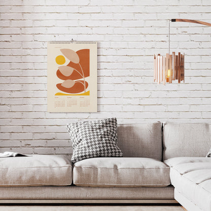boho 2027 wall printable calendar abstract neutral terracotta color landscape lines neutral 11x17in mountains sun moon plant illustrated calendar INSTANT DOWNLOAD new year 2027 gift minimalist modern kitchen bedroom digital product contemporary beige vertical illustration dining room teacher coworker housewarming new homeowner friend home office nature lover large downloadable aesthetic hanging mother grandmother sister self wife women hostess girlfriend artistic christmas for her mom mother