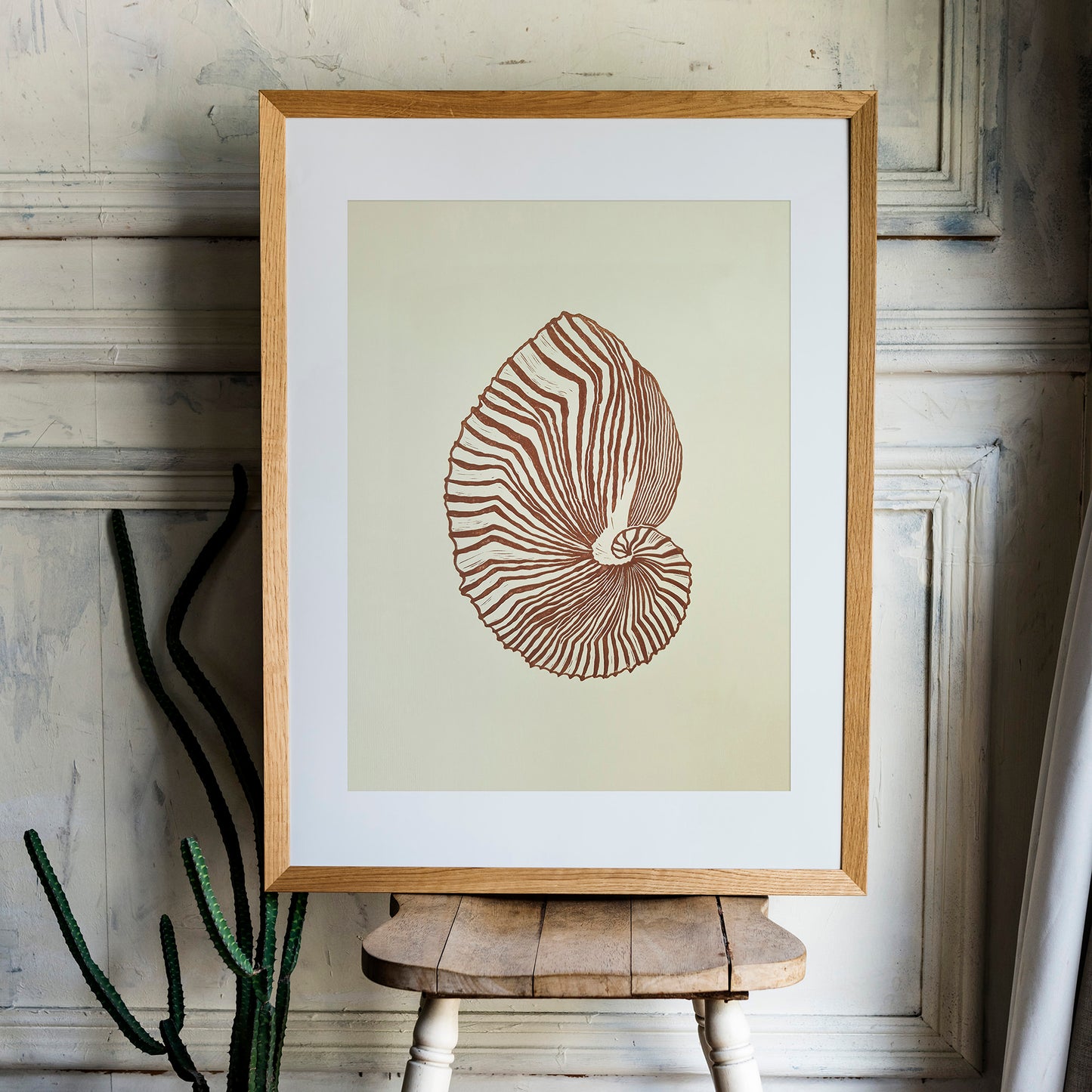 hampton decor abstract brown sea shell linocut print summer wall art original artwork classical relief lino maritime living linogravure 
hand carved, wall hanging, unique Vintage art, unique wall art, trendy wall art, thank you gift boss, teacher appreciation gift, master bedroom, Summer wall art, large wall art, sister in law gift, shelf decor, self gift, rustic artwork, Retro scandinavian artwork, handprint, retirement gift, Relief print, realtor closing gift, Printmaking art, original illustration