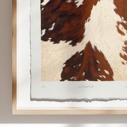 Trendy Oil Painting Cow Fur Animal Pattern Prints Recycler Paper Relief Textures Western Impressionism Printable Wall Art Digital Poster 