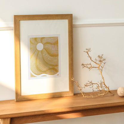 gold boho sun waves 8x10 autumn landscape wall art linocut print japanese original artwork classical style bedroom decor new home gift mid century modern mindful christmas
mothers day gift from daughter, mothers day gift, mother in law gift, mom birthday gift, Modern kitchen art, long distance gift, living room wall art minimalist, Living room wall art, Linoleum print, Linogravure, Linocut print, Lino print, dopamine, laundry room decor, kitchen wall art, illustration print, Housewarming gift, hostess gift