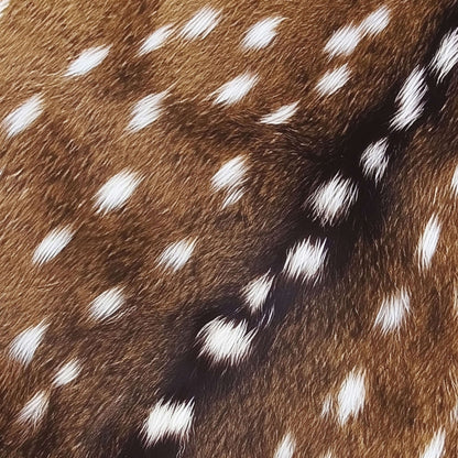 Trendy spotted deer fur animal pattern photography printable wall art fireplace decor