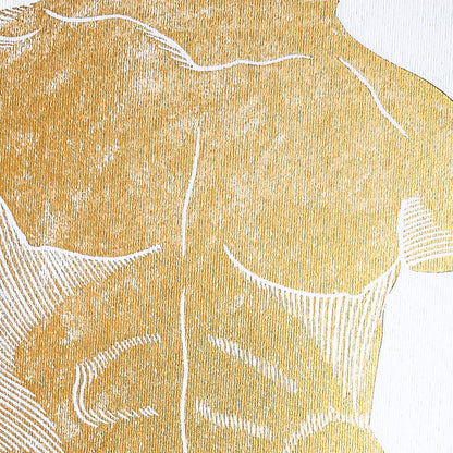 gold nude bust man cave decor large linocut print antique sculpture original artwork midimalism bathroom aesthetic classic self gift husband present gift for him
 mothers day gift ideas, mothers day gift from daughter, mothers day gift, mother in law gift, mom birthday gift, Modern kitchen art, long distance gift, living room wall art minimalist, Living room wall art, Linoleum print, Linogravure, Linocut print, Lino print, dopamine, laundry room decor, kitchen wall art, illustration print, Housewarming gift